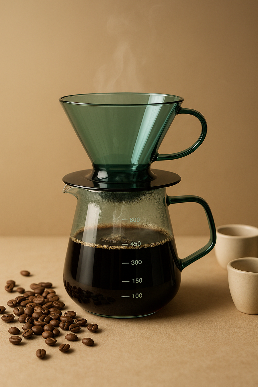 Green V60 Glass Pour Over Set