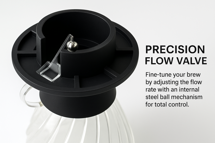 Black V60 Glass Pour Over Set