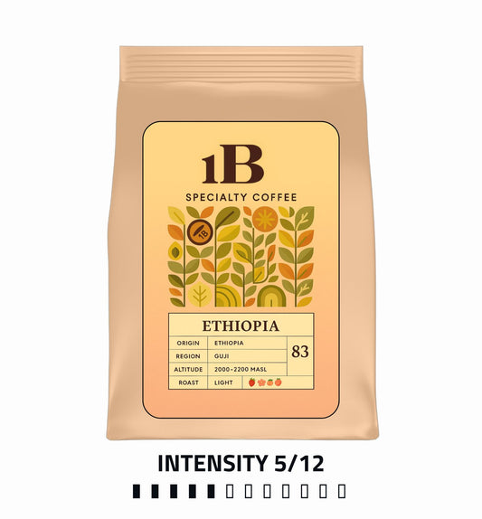 Ethiopia Guji Specialty Coffee Beans | 1B Light Roast in Egypt