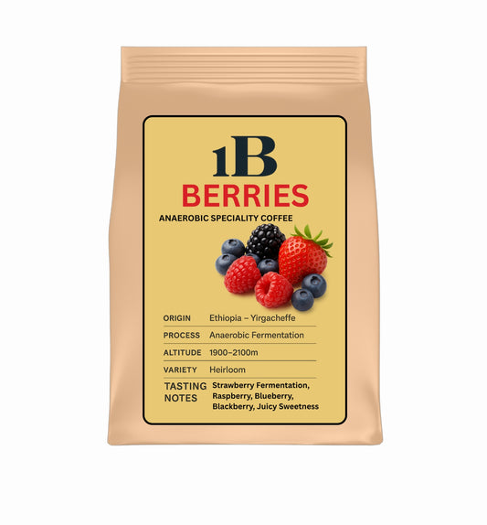 1B – BERRIES Anaerobic Specialty Coffee - قهوة مخمرة بالتوت