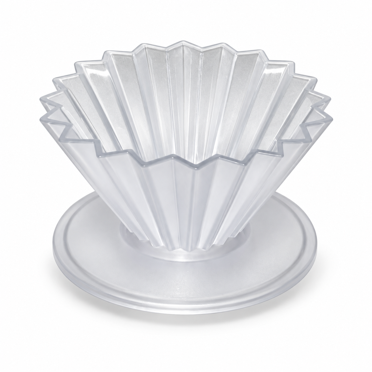 Clear Pour Over Coffee Dripper – Fluted Coffee Filter Holder