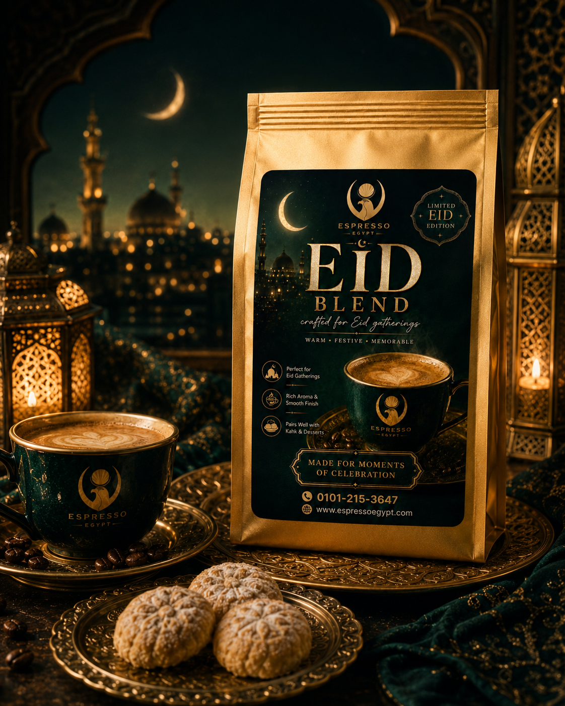 Eid Blend Coffee by Espresso Egypt – Limited Edition Festive Coffee for Eid Gatherings