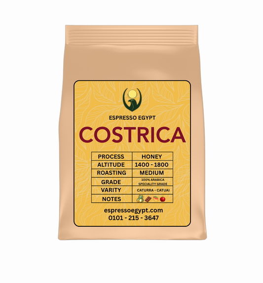 Espresso Egypt – COSTRICA Honey Process Specialty Coffee (Costa Rica – 100% Arabica)