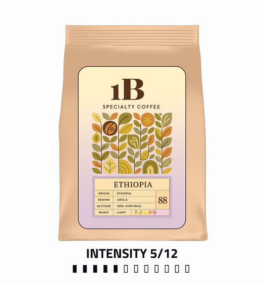 Ethiopia Adola Specialty Coffee Beans | 1B Light Roast – Fruity Citrus Floral Notes (88 SCA)