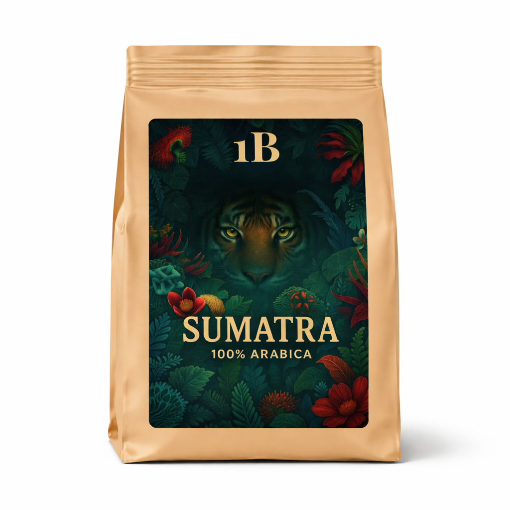 Sumatra Arabica – Bold, Earthy & Full-Bodied Coffee | 1B قهوة سومطرة أرابيكا 100% – قوام تقيل ونكهة مميزة B