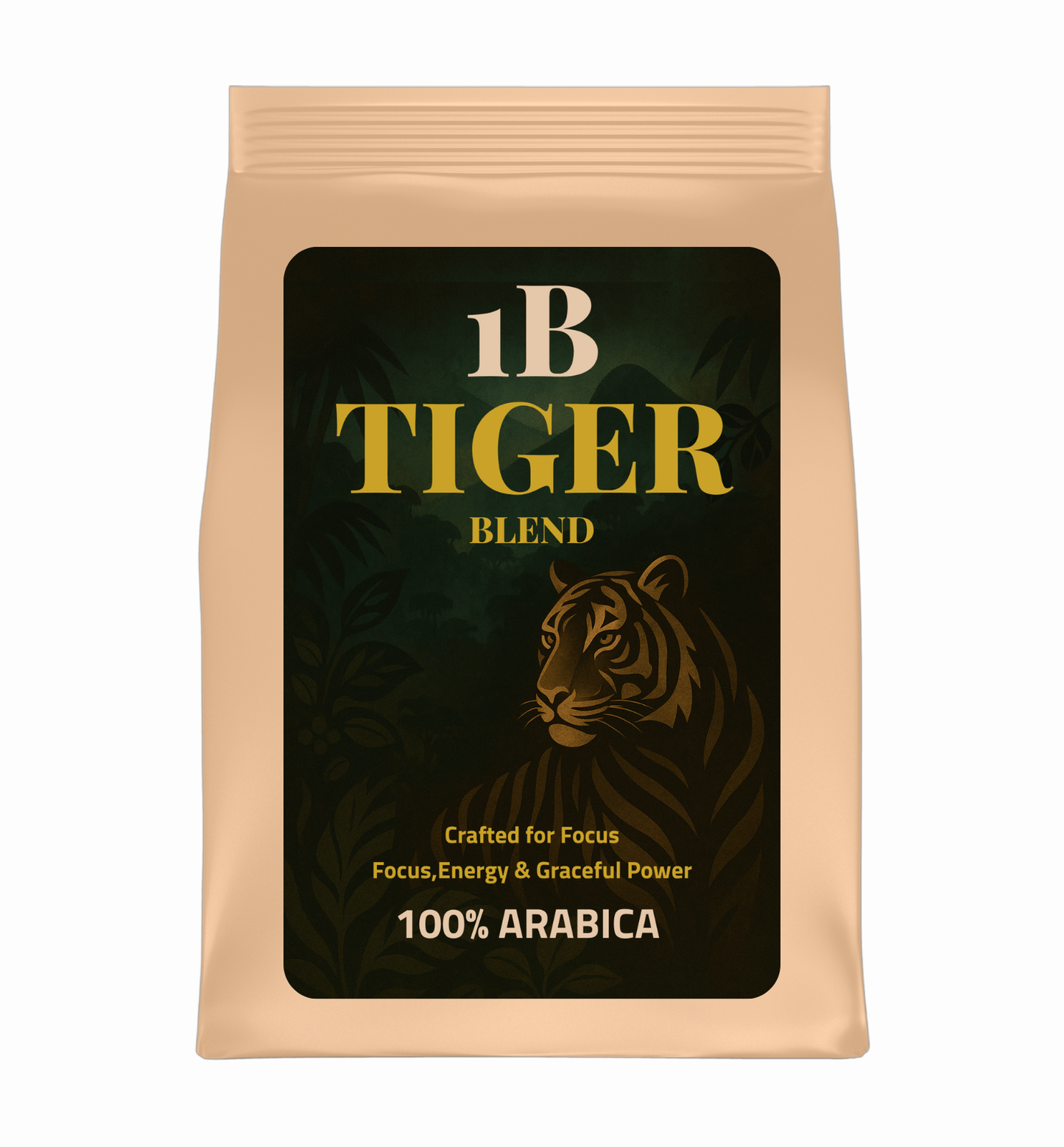 Tiger Blend – Focused Energy in Every Sip | تايجر بليند من 1B – قهوة ارابيكا ١٠٠٪ للتركيز والطاقة