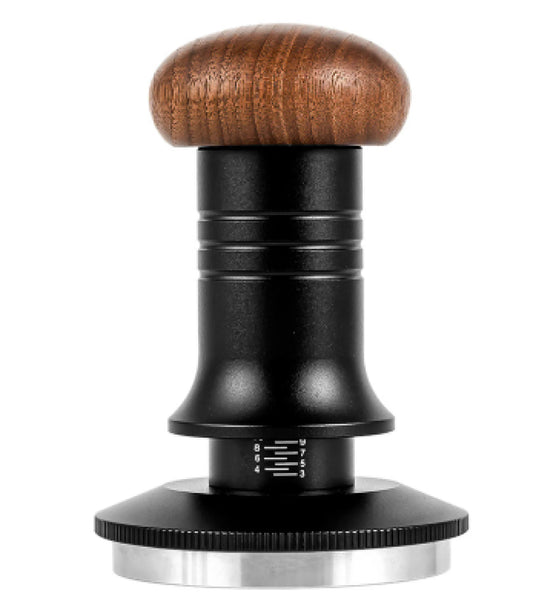 ProPress Adjustable Coffee Distributor & Tamper – Dual Head Espresso Leveler with Wooden Handle