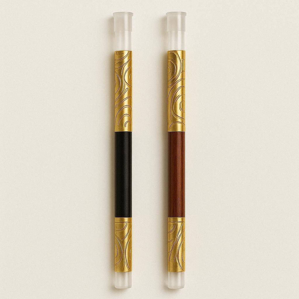 BaristaCraft Precision Latte Art Pen – Dual-Ended Coffee Drawing Tool with Wooden Handle