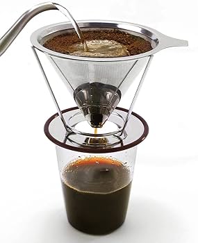 BrewFlow Stainless Steel Coffee Dripper