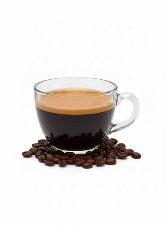 Elegant Clear Glass Espresso Cup – 80ml Heat Resistant Coffee Mug