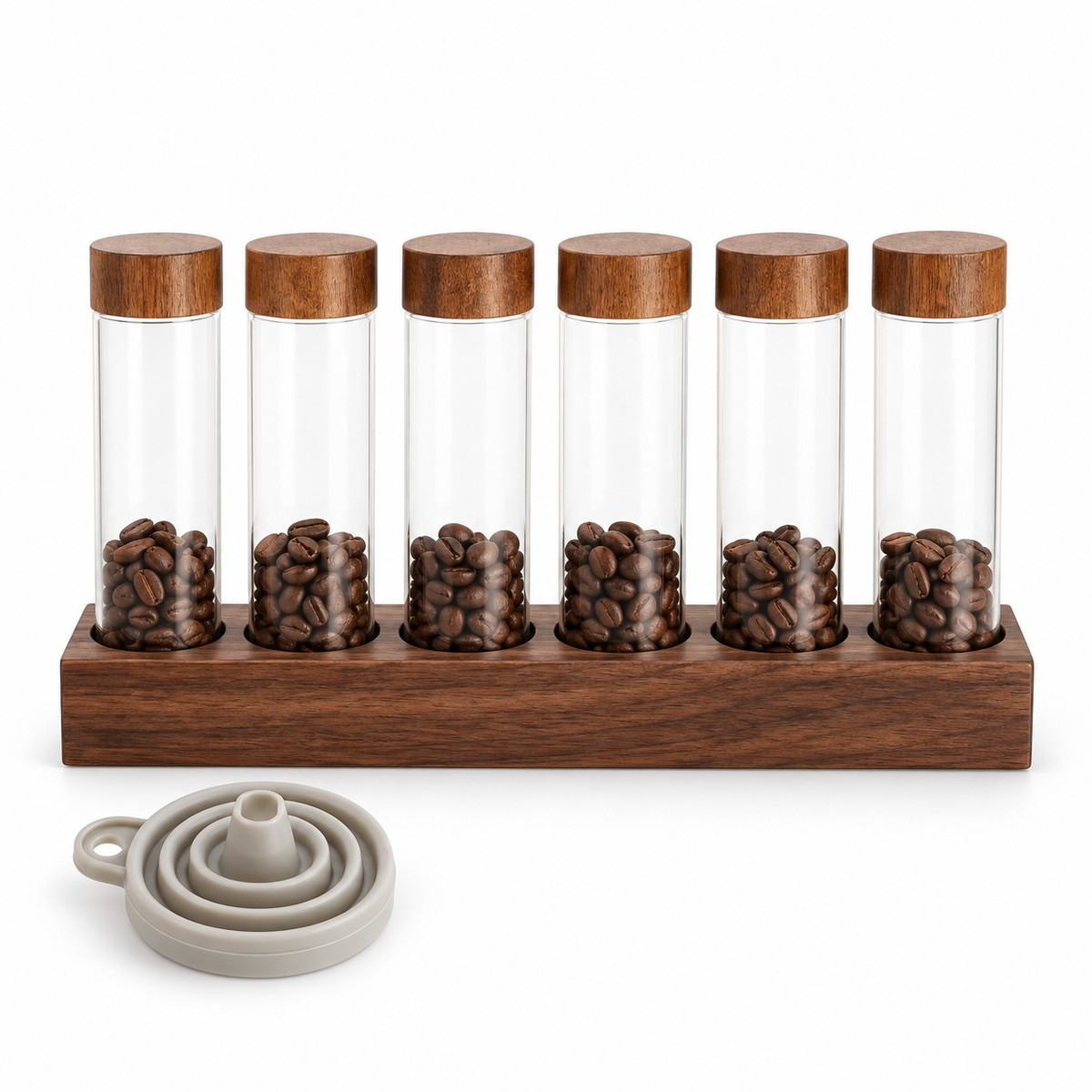 Coffee Bean Single Dose Storage Tubes – Set of 6