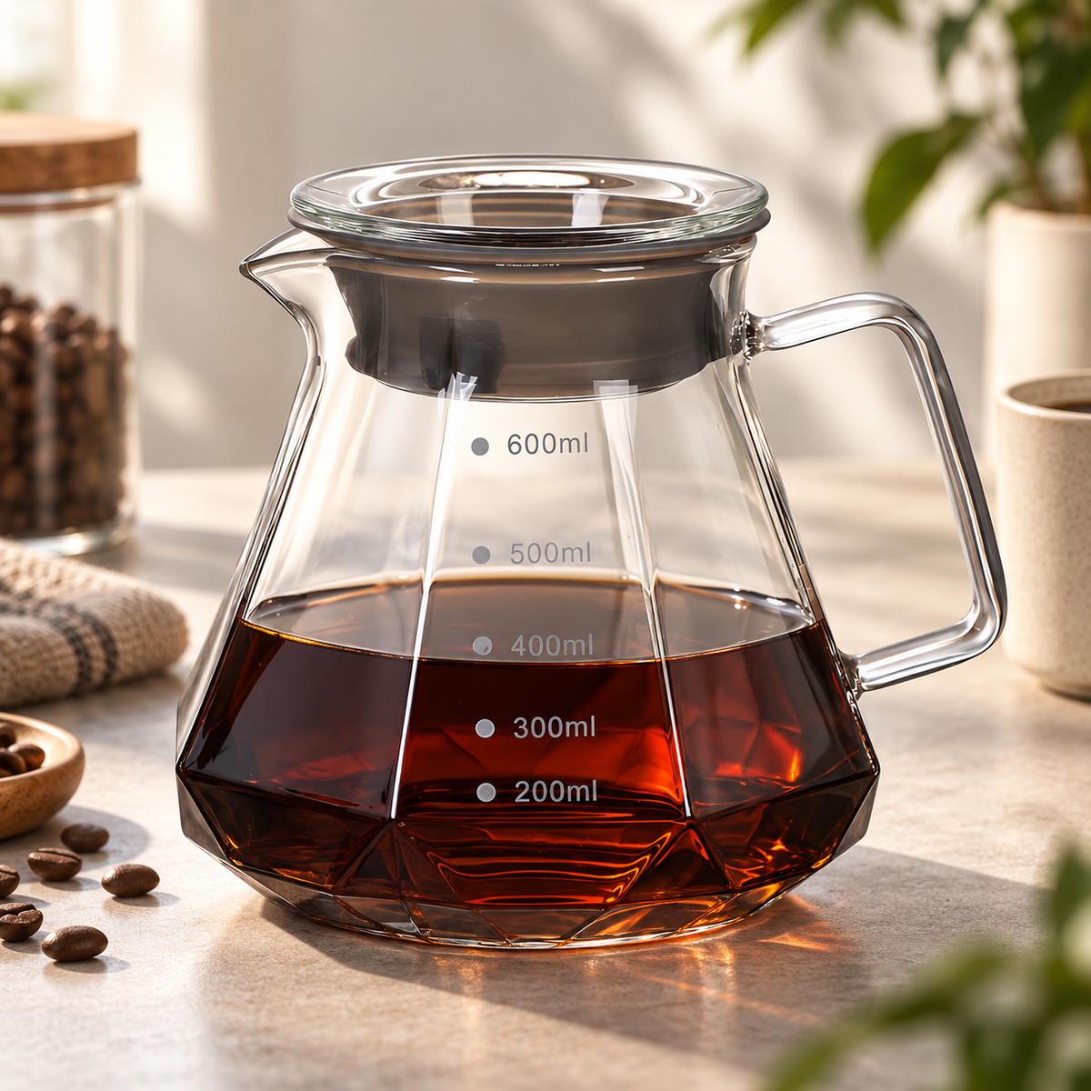 Glass Coffee Server 600ml – V60 & Pour Over