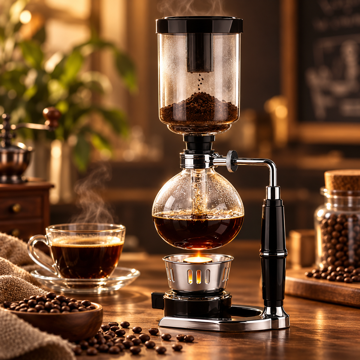 Manual Siphon Coffee Maker – High Borosilicate Glass