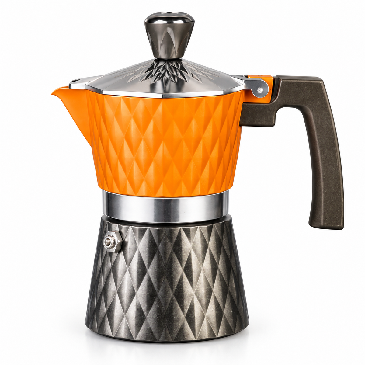 Moka Pot Diamond Design