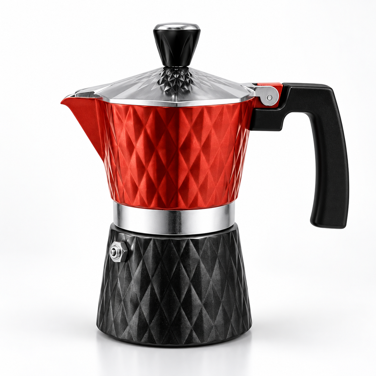Moka Pot Diamond Design