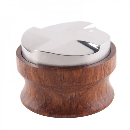 Premium Wooden Coffee Distributor – Flat Base Espresso Tool