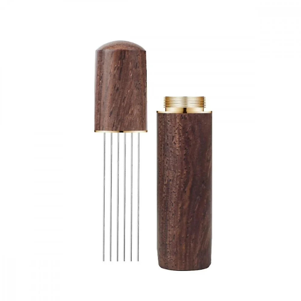 Wooden WDT Tool – Espresso Distribution Needle with Stand