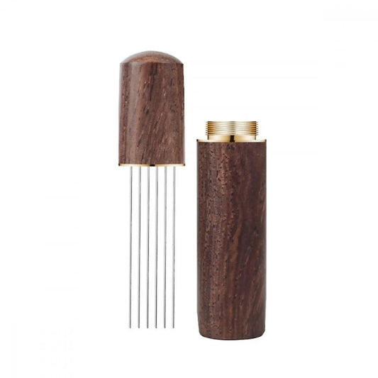 Wooden WDT Tool – Espresso Distribution Needle with Stand