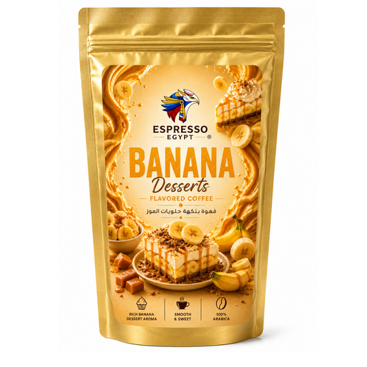 Banana-Desserts-Flavored Coffee - 100% Arabica