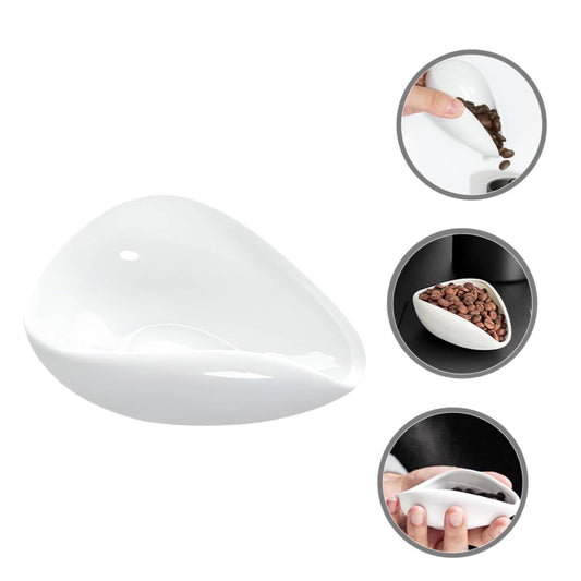 Professional Ceramic Coffee Bean Dosing Tray - Precision Weighing & Pouring Bowl