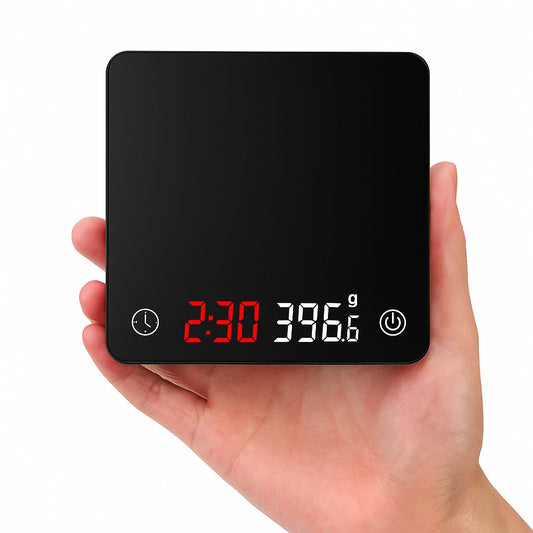 Mini Digital Coffee Scale – Red Display Editionميزان قهوة رقمي – إصدار الشاشة الحمراء