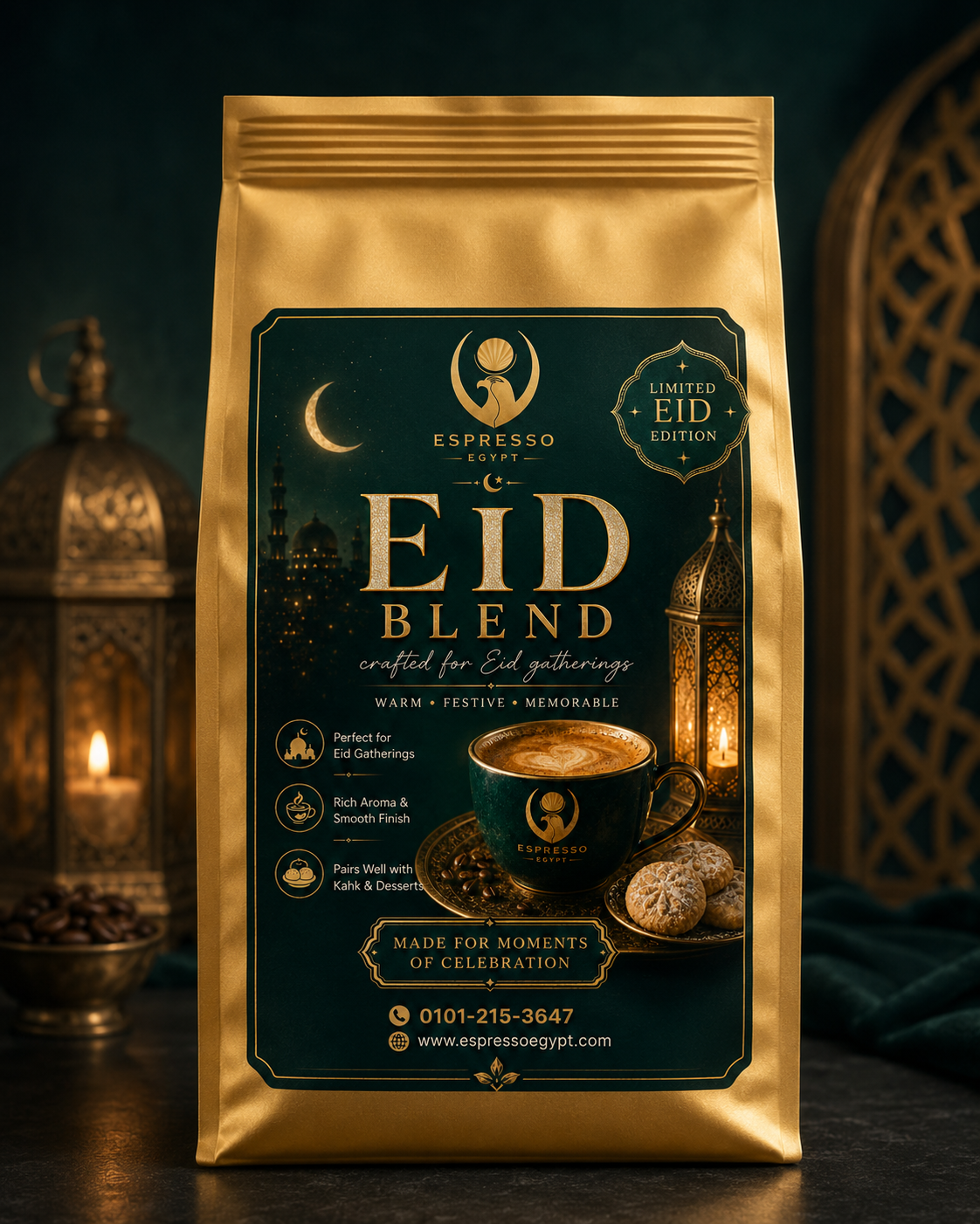 Eid Blend Coffee by Espresso Egypt – Limited Edition Festive Coffee for Eid Gatherings