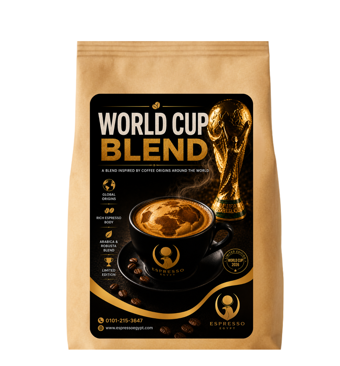Espresso Egypt World Cup Blend Coffee | Limited Edition Espresso Blend