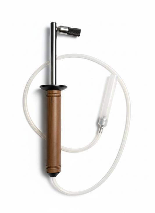 Professional Espresso Machine Steam Cleaning Wand - Wood Handle Group Head Cleaner