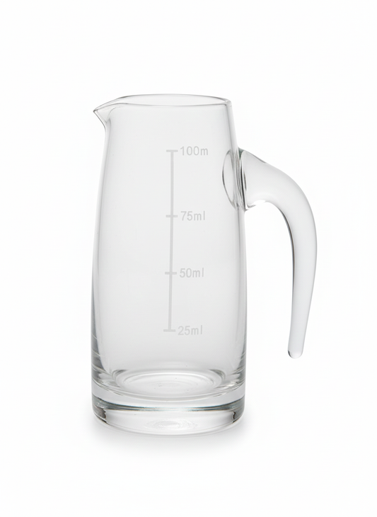 Professional Glass Measuring - 100ml Graduated Milk & Coffee Server