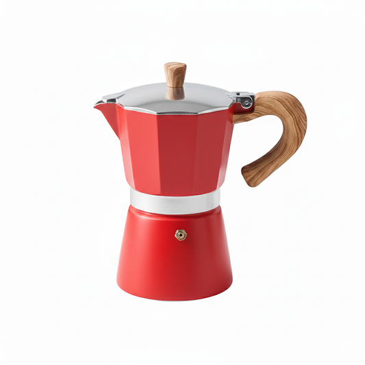 Classic Moka Pot Black & Red
