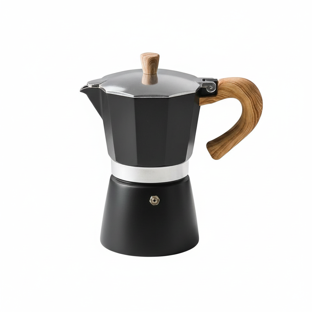 Classic Moka Pot Black & Red