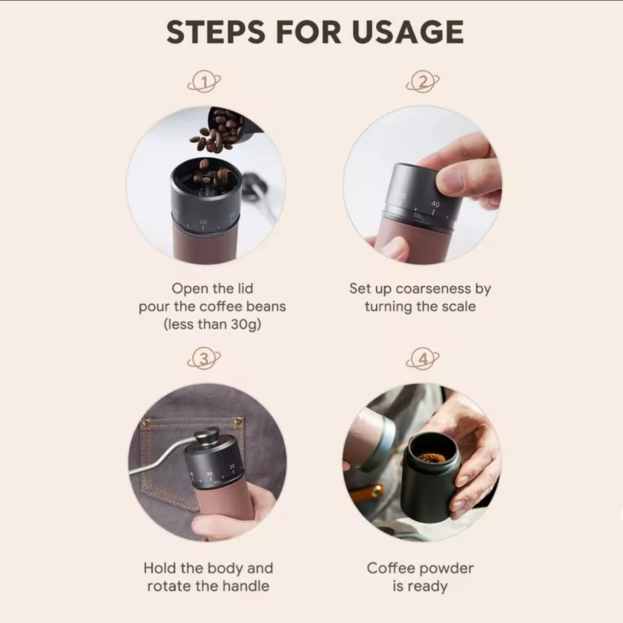 Premium Manual Coffee Grinder – Precision Burr Mill